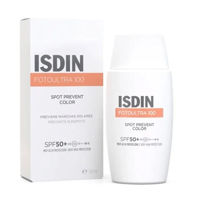 El punto de Isdin previene el color SPF 50+.